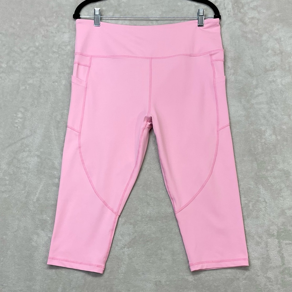 Zyia Light n Tight High Rise Pink Pocket Leggings Womens Sz 16-18
